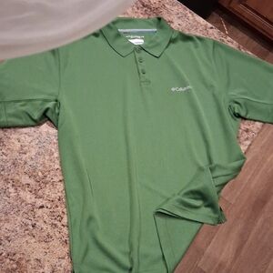 Columbia Men's Vibrant Green Polo